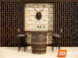 Wine cabinet Skp Files